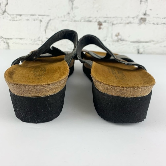 NAOT Kimberly Wedge Metallic Distressed Sandals EU42/L11 - Picture 6 of 11